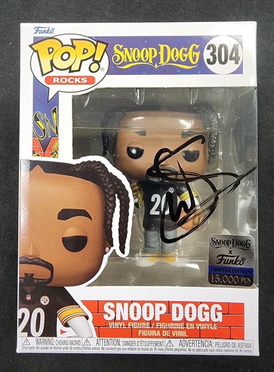 Snoop Dogg Signed Steelers #304 Funko Rocks Tha Dogg House LE