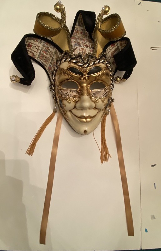 Venetian Mask Musician Musical Music  Jolly Made In Venice, Italy!