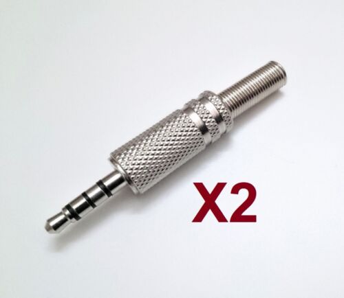 Clavija Conector Jack Macho Ø 3,5 mm - 4 Contactos - Metalico - Bolsa 2 Unidades - Imagen 3 de 4