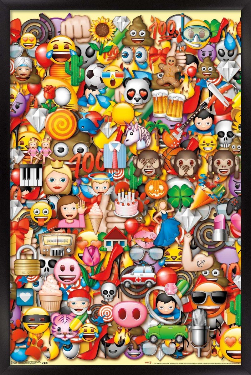 Emoji - Lots of Characters Collage 14x22 Poster | eBay