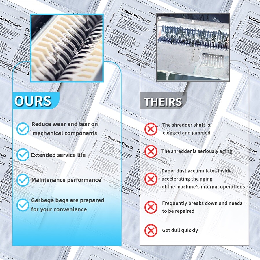 48 Shredder Lubricant Sheets A5 - 19.99 Only!