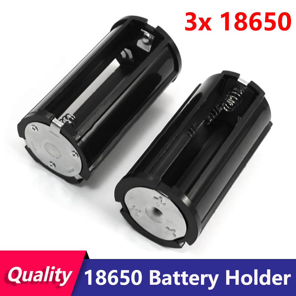3x 18650 Battery Holder 3 Cell Battery Parallel Holder Adapter