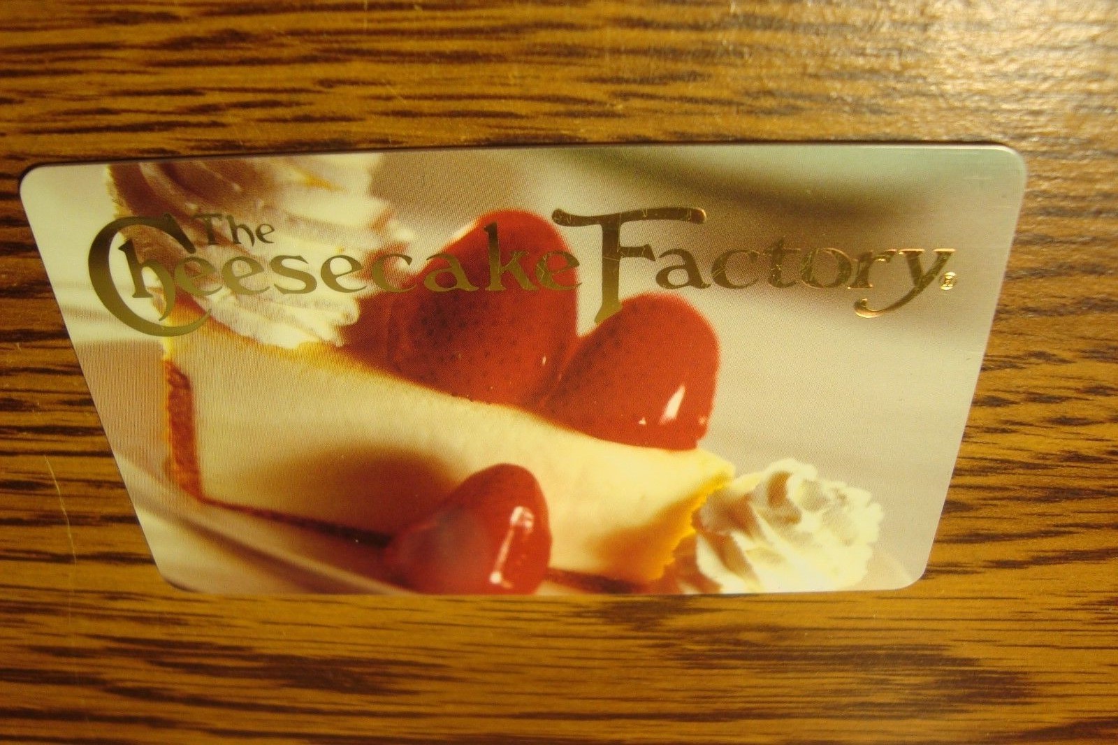 The Cheesecake Factory GIFT CARD NO VALUENever Used or Activated