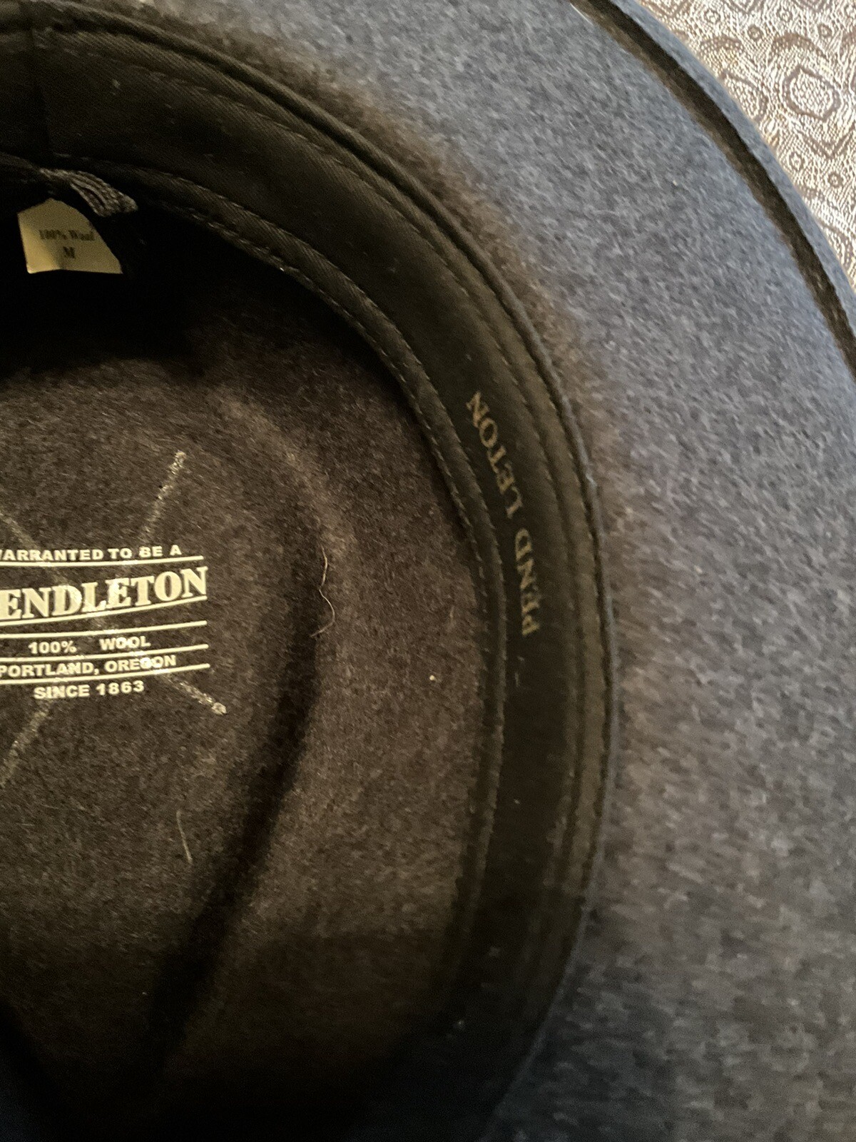 Pendleton Gray Wool Fedora Size Medium 23” Circum… - image 7