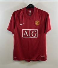 Manchester United Home Football Shirt 2007/09 Adults Medium Nike A203