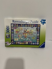 Ravensburger Puzzle 300 XXL Map of the World 19" x 14" New Sealed