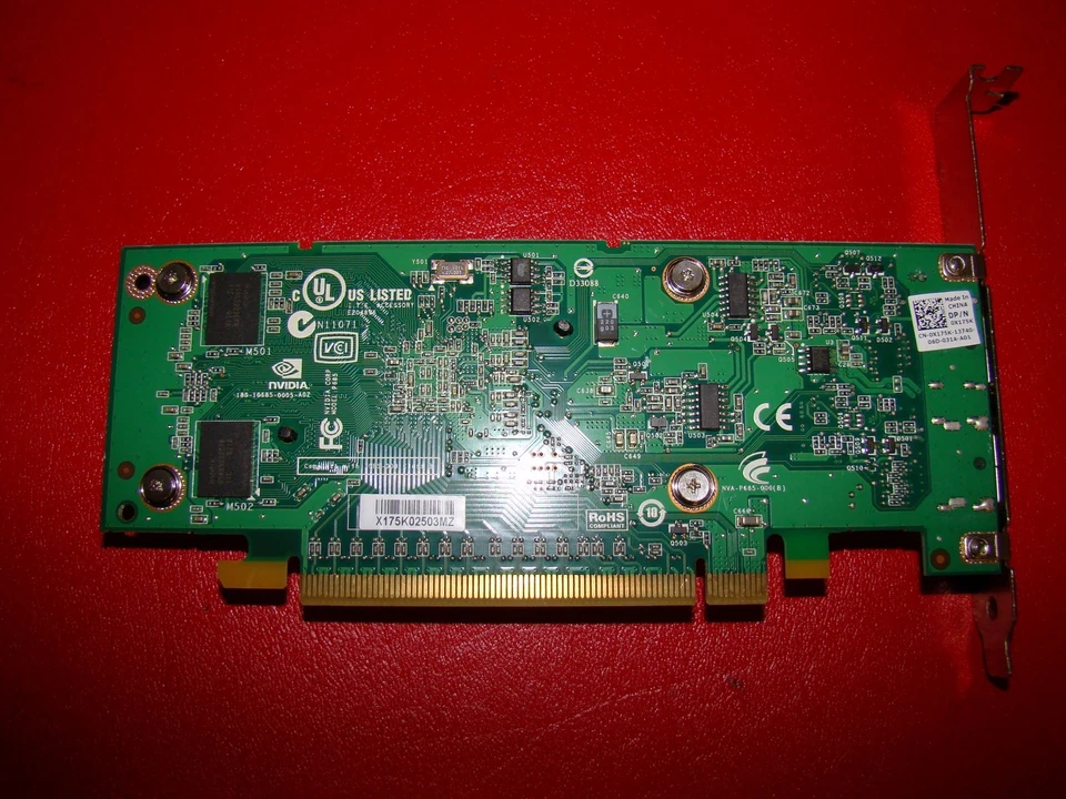 Dell X175K nVidia Quadro NVS 295 256MB DDR3 PCIe Video Graphics Card PCIe - Image 3 of 3