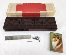 Vintage Drueke Model 42 Cribbage Board in original box