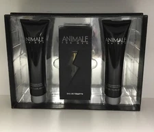 Animale for Men |3 Pc Gift Set |3.4 Oz Eau Toilette+3.4 Oz A.Shave+3.4 Oz B.Wash