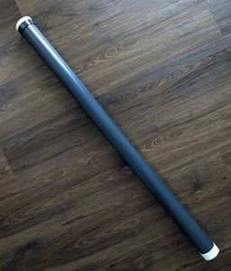 Vintage Ulano Amberlith Black Plastic Tube w/Threaded Lid 40" Long for Posters