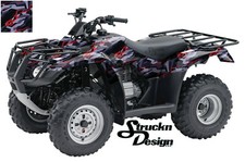 Red Technical Line Blue Camo Vinyl Graphic Wrap Kit ATV UTV Golf Cart US Made