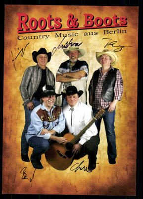 Roots und Boots Autogrammkarte Original Signiert ## BC 54076