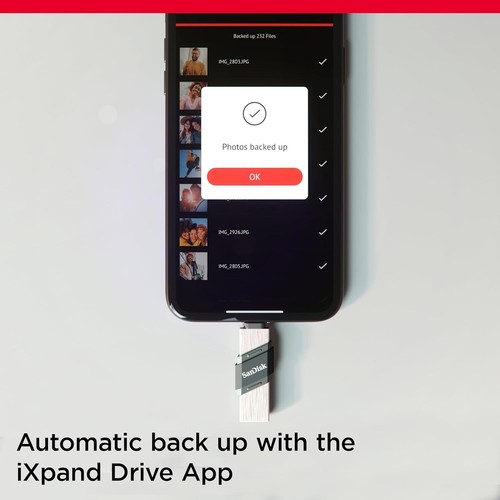 SanDisk iXpand Flash Drive Flip USB 3.0/USB 3.1 Gen 1 256GB for iOS and Windows - Picture 3 of 7