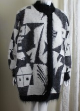 AMAZING AGAIN NO COREANO TALLA S M L 50% ANGORA MULLIDO PELO LARGO ABRIGO Chaqueta