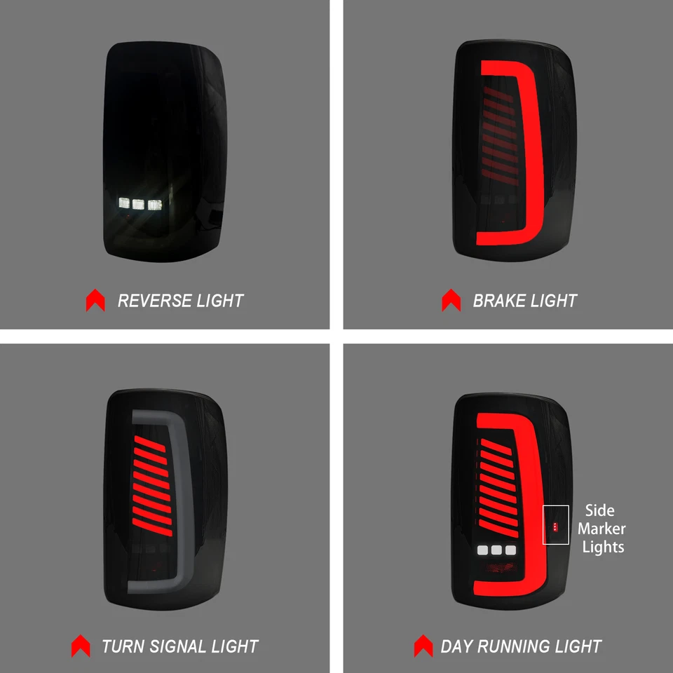 For 2000-2006 GMC Yukon XL Chevy Tahoe Suburban 1500/ 2500 LED Tail Lights Lamps - Image 3 of 4