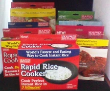 Rapid Brands Cookers - Rice, Egg, Ramen, Brownie, Mac, Veggie & Pizza 