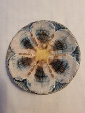 3" GSH Majolica Griffen Smith Hill GSH Shell Seaweed Butter Pat Variant