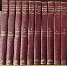 International Library Of Music Lot Of 10 Volumes 1936 History Songs Study