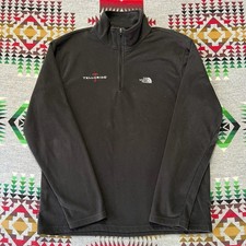 The North Face TKA 100 Glacier 1/4 Zip Pullover Mens Medium Black Fleece C1
