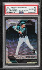 2017 Panini Chronicles Blue Wave Prizm 58/199 Ryon Healy #8 PSA 10 GEM MT tj0