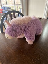 Pillow Pet Pee Wee Purple Pink Unicorn Plush Toy 12" Wide Foldable Kids Soft