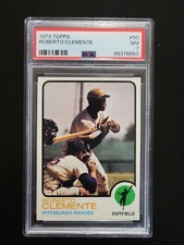 ** Perfectly CENTERED ** 1973 T Roberto Clemente #50 PSA 7 Baseball Card Pirates