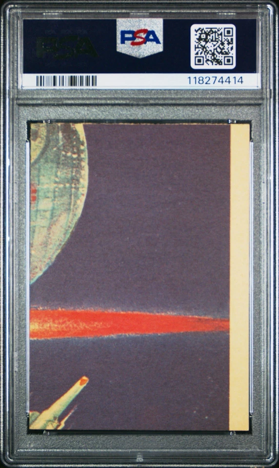 1977 STAR WARS SCANLENS THE VILLAINOUS DARTH VADER ROOKIE CARD PSA 7 NM POP 3!!! - Image 2 of 2