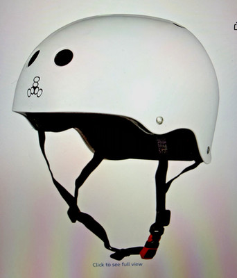 Triple 8 Skateboard Helmet Certified Brainsaver  White Small/Med NEW IN BOX