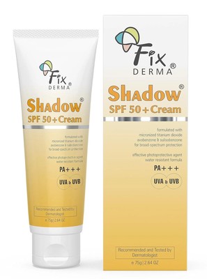 Fixderma Shadow Sunscreen SPF 50+ Cream Non Greasy & Water Resistant - 75gm