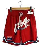 Just DON shorts S USA Basket Polyester Red Used