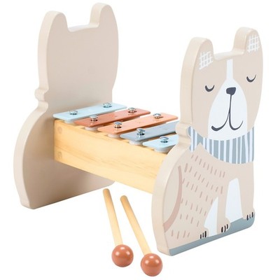 Primitives by Kathy Dog Xylophone Wooden Musical Toy 6.5x6.75