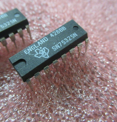 TEXAS INSTRUMENTS ORIGINAL SN75325N DIP16, RARE IC STAMPED MADE IN ENGLAND