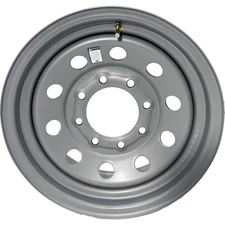 Premium Service 16x6 8 on 6.5 Modular Steel Trailer Wheel - Silver