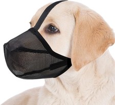 Dog Muzzle Soft Mesh Covered Muzzles Small Medium Large  X-Large Dogs Muzzle W/
