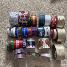 Ribbon Huge Lot Of Miscellaneous Ribbon LOT OF 33