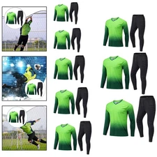 Goalkeeper Shirt and Pants Set Professional Comfortable Protective Padded