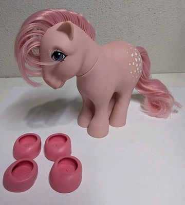 Vintage 1982 Hasbro MLP My Little Pony Collector Cotton Candy G1 With Shoes