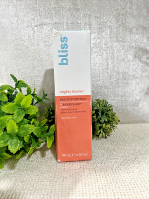 Bliss Mighty Biome Probiotic Nourishing Moisturizer 2oz   Sealed   Box Imperfect