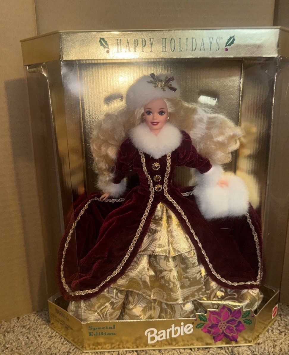 Barbie Happy Holidays Special Edition Christmas Doll Mattel 