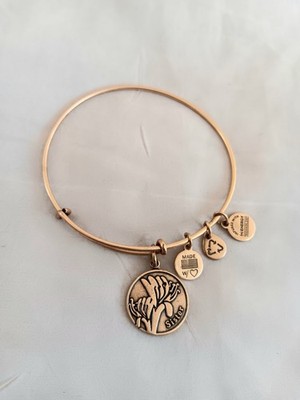 Alex and Ani SISTER II Gold Charms Bangle Bracelet NWOTAG 