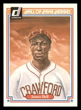 1983 Donruss Hall of Fame Heroes James Bell #25  Pittsburgh Crawfords