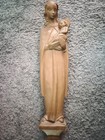 Heilige Maria Holzfigur handgeschnitzt Madonna Figur 38 cm Linde