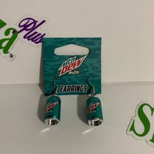 Mountain Dew Earrings Mnt Dew Baja Blast Soda Can Jewelry Fish Hook Drop