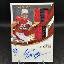 Trey McBride 2022 Immaculate Dual Patch Rookie Patch Auto 85/99 Jersey Match
