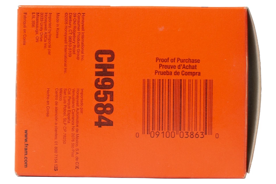 Filtro de aceite de repuesto FRAM para Mini Cooper 2002-06 2007-08 L4 1,6 modelo CH9584 Foto 4 de 4