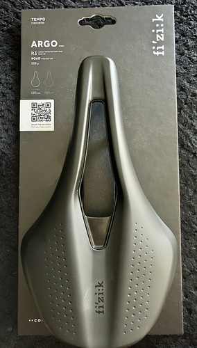 Fizik Tempo Argo R3 Saddle 150 160mm Kium Rails Short Nose Endurance Road
