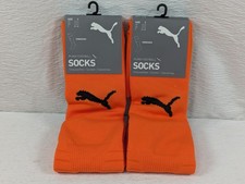 PUMA Football Socks Team LIGA Soccer - Golden Poppy - Size 3.5-6 - 2 Pairs