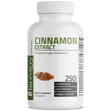 Bronson Cinnamon Blood Sugar Support, 250 Capsules