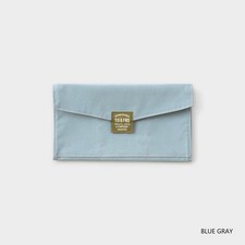 Traveler  s Notebook TO FRO Zipper Case Regular Size Blue Gray Water Repellent