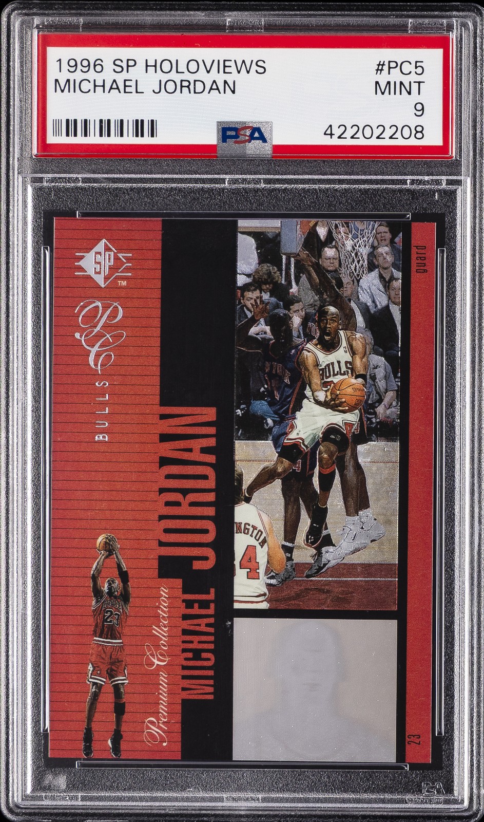 1996 SP HOLOVIEWS #PC5 MICHAEL JORDAN PSA 9